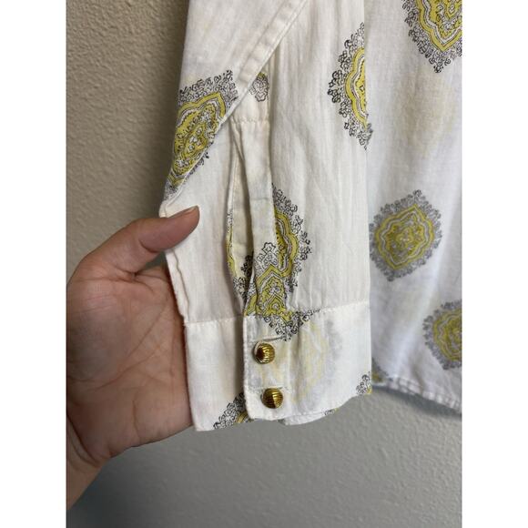 Roberta Roller Rabbit Blouse Top Button Up Boho Artsy Old Money Women’s Size XS - Picture 4 of 9